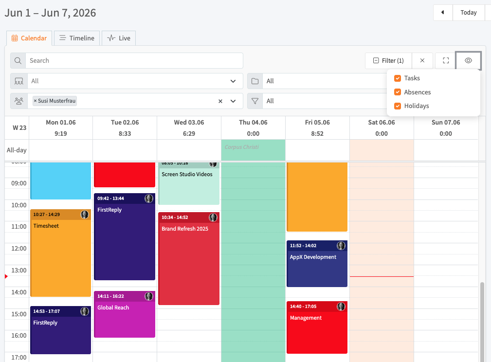 Interactive Calendar